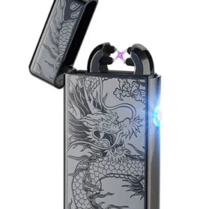 Arc Lighter Plasma Lighter Dual Arc Electric USB - BD Cigarette Lighter (Black)